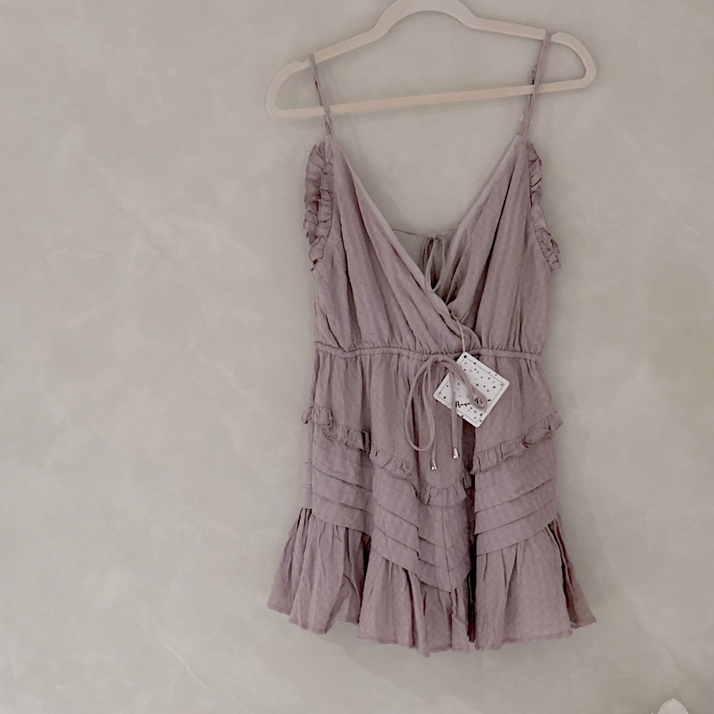 Purple mini dress